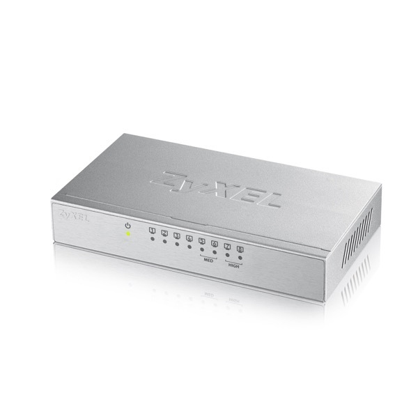 Image of Zyxel GS-108B v3 Unmanaged Gigabit Ethernet (10/100/1000) Silver