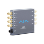 AJA 12GM 8-Channel 12G-SDI AES audio Embedder/Disembedder with Fiber Options, 8 XLR connectors