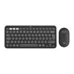 Logitech 920-012239 toetsenbord Inclusief muis Universeel RF-draadloos + Bluetooth QWERTY US International Grafiet