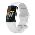Fitbit EU Product - Charge 6 Silicone watch strap - White