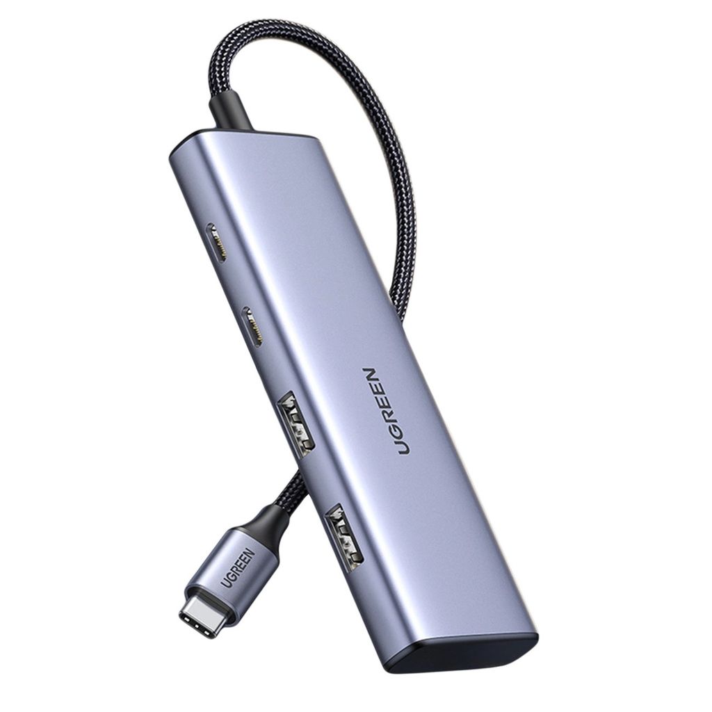 EU Product - Hub USB-C to 2x USB-A / 2 x USB-C, 20cm - Gray thumbnail