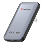 Verbatim Essentials Slim GaN Wall Charger 65W US/EU/UK - Grey