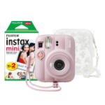 Fujifilm Instax Mini 13 Instant Camera - Candy Pink - Camera + 20 Shot Pack + Skinny Dip Case