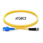 ATGBICS SC-ST OS2, Fibre Optic Cable, Singlemode, Duplex, Yellow, 5m