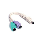 Rose ACC-MD6M2MD6F PS/2 cable PS/2 2 x PS/2 White