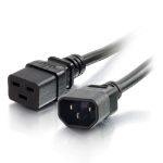 C2G 3ft, IEC C14/IEC320 C19 Black 0.9 m C14 coupler C19 coupler