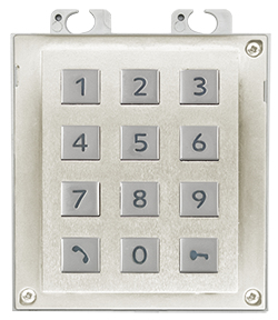 9155031 2N Mechanical Keypad Module for IP Verso and Access Unit (Brushed Nickel)