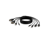 Belkin F1DN2CCBL-DH10t KVM cable Black 3 m