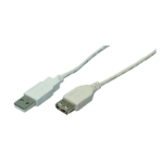 LogiLink CU0010 USB cable USB 2.0 2 m USB A 0.48 Gbit/s 2.5 W Black