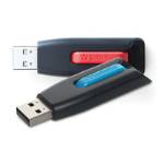 Verbatim Store ‘n’ Go V3 USB flash drive 64 GB USB Type-A 3.2 Gen 1 (3.1 Gen 1) Blue, Red