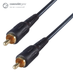 CONNEkT Gear 3m RCA/Phono Audio/Video Cable - Male to Male - Gold Connectors