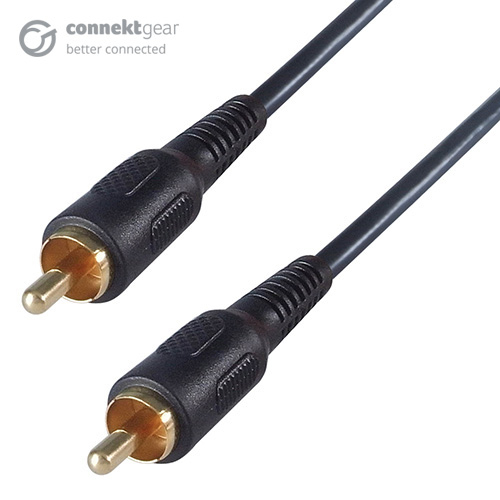 CONNEkT Gear 3m RCA/Phono Audio/Video Cable - Male to Male - Gold...