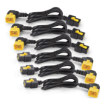 APC Stroomkabelkit (6 ea), blokkerend, C19 naar C20 (90 graden), 1,8 m