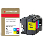 AgfaPhoto APB127SETD inktcartridge 4 stuk(s) Compatibel Hoog (XL) rendement Zwart, Cyaan, Magenta, Geel