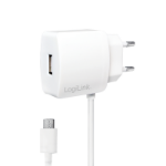 LogiLink PA0146W mobile device charger Smartphone, Tablet White AC Indoor