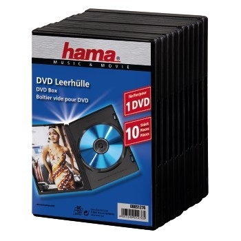 Image of Hama 00051276 optical disc case Jewel case 1 discs Black