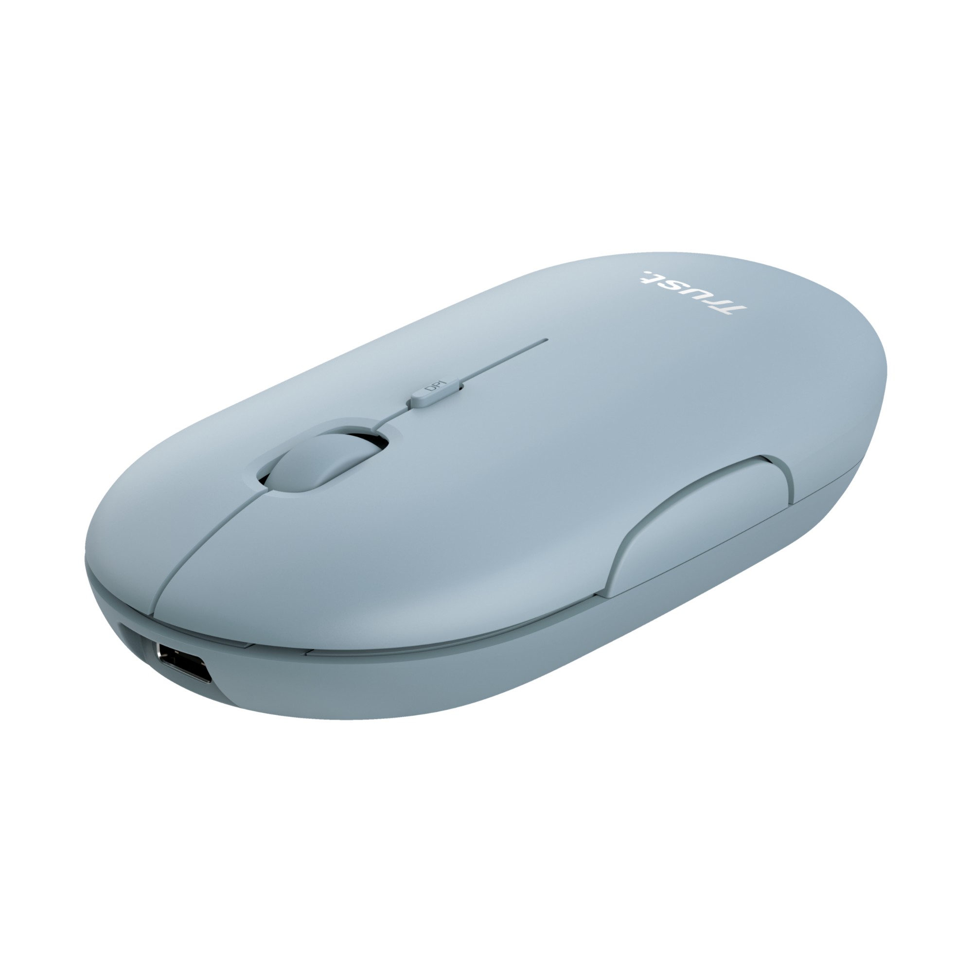 Trust Puck Mouse Office Ambidextrous Rf Wireless + Bluetooth 1600 Dpi