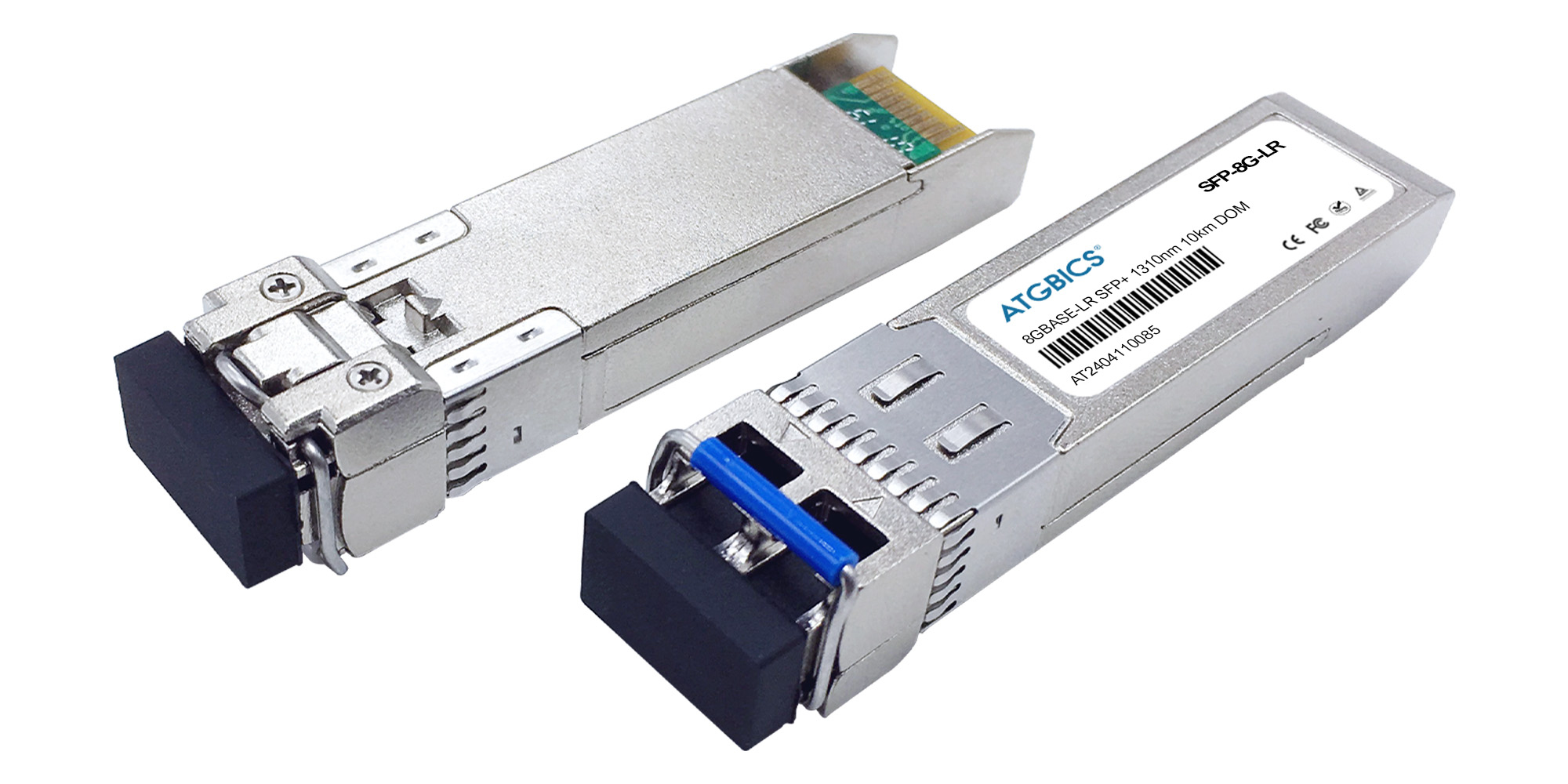 ATGBICS AFCT-57D3ANPZ Avago Broadcom compatible Transceiver SFP+ 8/4/2GBase-LR (1310nm SMF 10km LC DOM)