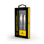 Gembird CC-USB2B-AMCM-2M-BW2 USB-kabel USB 2.0 USB A USB C Zilver, Wit