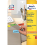Avery Coloured Mini Labels, Red