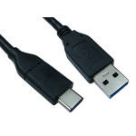 Cables Direct USB3C-921 USB cable 1 m USB 3.2 Gen 1 (3.1 Gen 1) USB C USB A Black