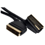 Cables Direct 2SSP-03 SCART cable 3 m SCART (21-pin) Black