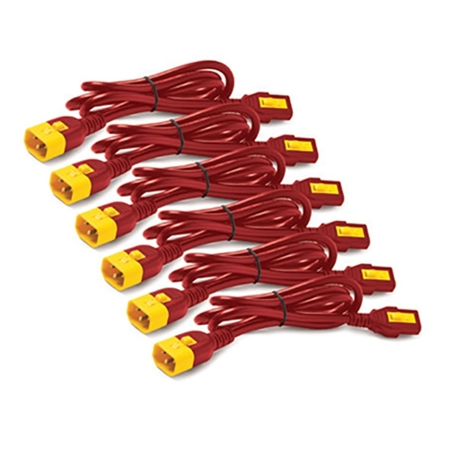 Image of APC AP8704S-WWX340 power cable Red 1.22 m C13 coupler C14 coupler