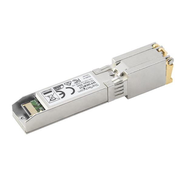 StarTech.com MSA Uncoded SFP+ Module - 10GBASE-T - SFP to RJ45 Cat6/Cat5e - 10GE Gigabit Ethernet SFP+ - RJ-45 30m