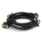 Monoprice VGA-3.5mm/VGA-3.5mm, 3.048 m 120" (3.05 m) VGA (D-Sub) + 3.5mm Black