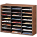 Fellowes 25043 literature rack 24 shelves Wood