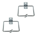LogiLink 19" Cable management bracket 80 x 80 mm, steel, 2 pcs.