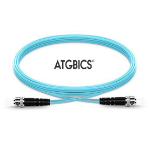 ATGBICS ST-ST OM4, Fibre Optic Cable, Multimode, Duplex, Aqua, 20m