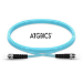 ATGBICS ST-ST OM4 Fibre Patch Cable Multimode Duplex Aqua 2m