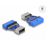 DeLOCK 66233 tussenstuk voor kabels 20 pin USB 3.0 pin header USB (USB 3.2 Gen 1) key A 20 pin