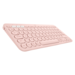 Logitech K380 Multi-Device clavier Universel Bluetooth QWERTY Anglais, Italien Rose