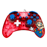 PDP Rock Candy: Mario Punch Red, Translucent USB Gamepad Analogue / Digital Nintendo Switch, Nintendo Switch Lite, Nintendo Switch OLED