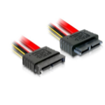 DeLOCK Cable SATA Slimline male > female SATA-kabel 0,3 m Zwart