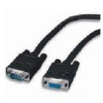 4XEM 6ft VGA HD15 M/F VGA cable 1.83 m VGA (D-Sub) Black