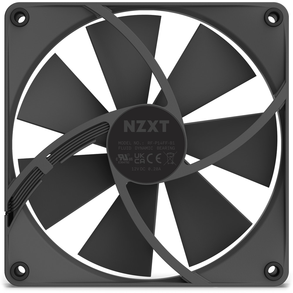 Image of NZXT F140P Computer case Fan 14 cm Black 1 pc(s)