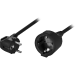 Deltaco DEL-112B power cable Black 2 m CEE7/7 CEE7/4