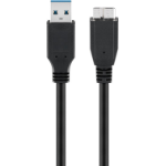 Goobay USB 3.0 SuperSpeed Cable, Black, 3 m