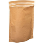 Hazel4D Kraft Paper Mailing Bags with Twin Peel & Seal 415mm x 495mm + 100mm Gusset + 100mm Lip (Pack 50) - KMB415