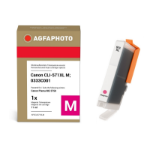 AgfaPhoto Compatible Ink Cartridge, Magenta, Replacement for Canon CLI-571XL M, 0333C001, 11 ml
