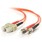 C2G 85482 fibre optic cable 3 m SC ST OFNR Orange