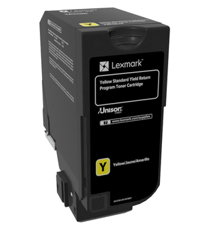 Image of Lexmark 74C2SY0 Toner-kit yellow return program, 7K pages ISO/IEC...
