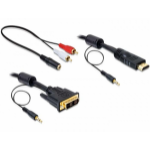 DeLOCK 84455 video cable adapter 2 m DVI-D HDMI Black