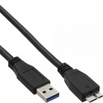 InLine USB 3.2 Gen.1 Cable Type A male / Micro B male, black, 1.5m