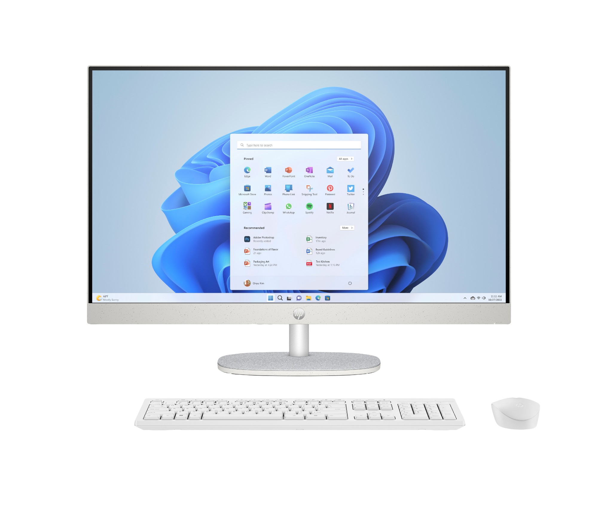 HP All-in-One 27-cr0000na AMD Ryzen™ 7 7730U 68.6 cm (27") 1920 x