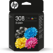 HP 308 originele 2-pack combo zwarte/driekleureninktcartridges