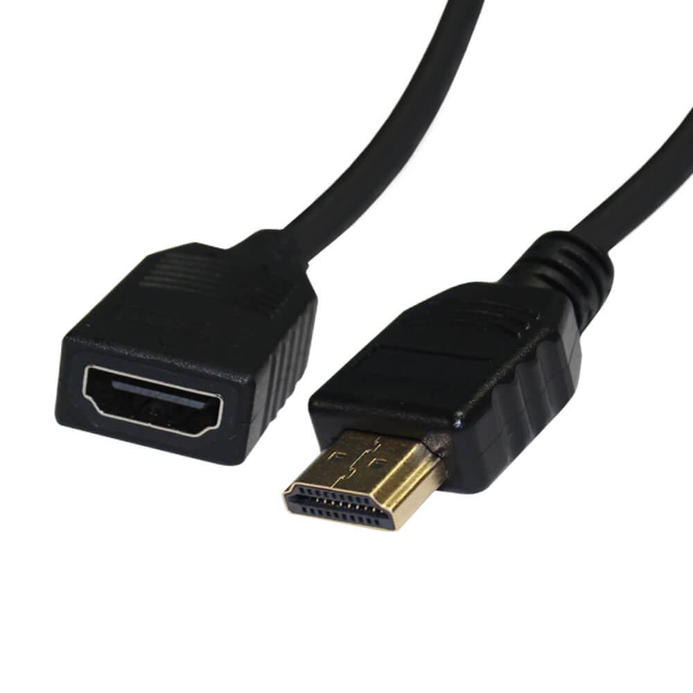 Videk HDMI Plug to Socket 1.4 4K Audio/Video Extension Cable 1m